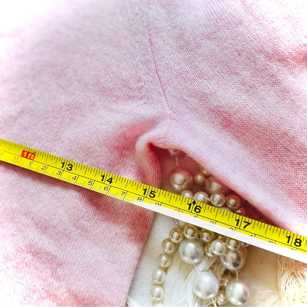 J. CREW | XXS | 100% Cashmere Dusty Rose Light Knit Crewneck Longsleeve Sweater - Picture 7 of 17